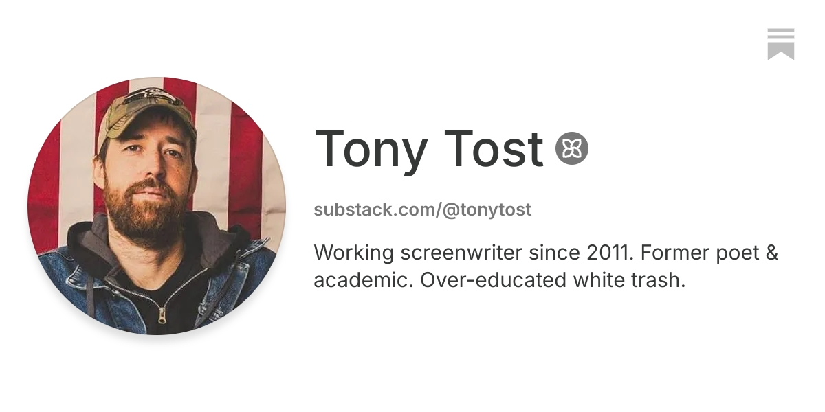 Tony Tost | Substack