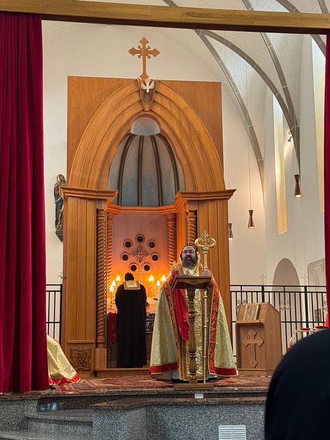 Images of a liturgical church service