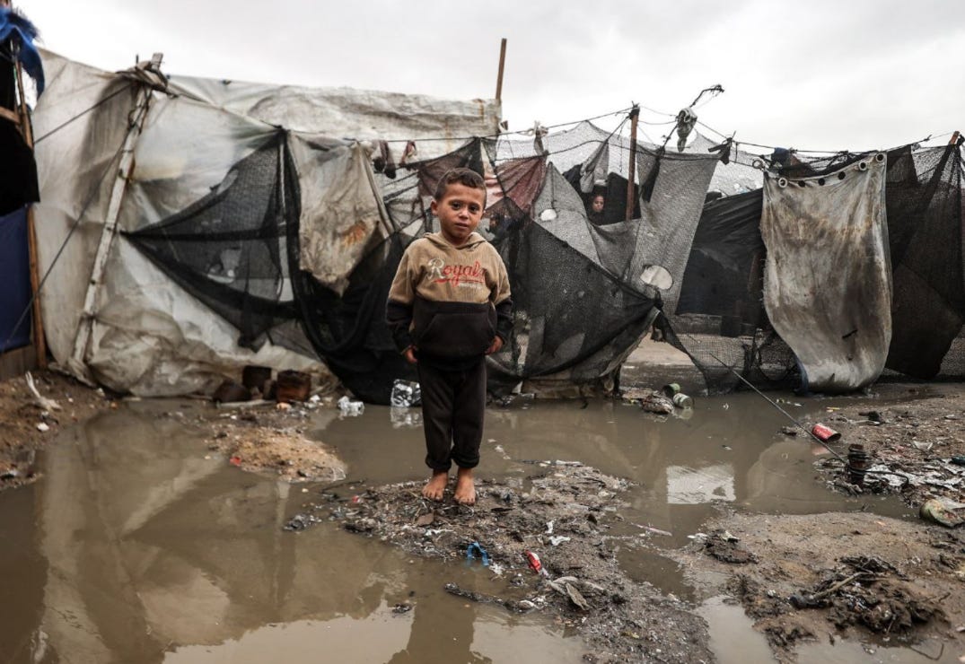 Rains worsen misery as Palestinians struggle to survive in Gaza - Palestine Will Be Free
