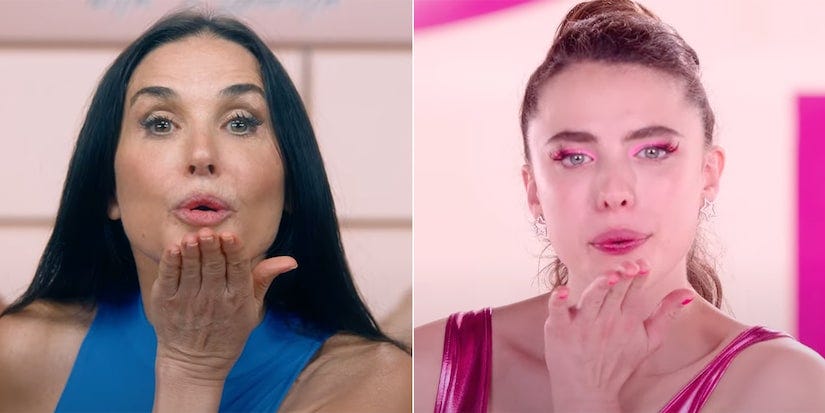 The Substance': Demi Moore & Margaret Qualley Get Bloody in Body Horror  Trailer