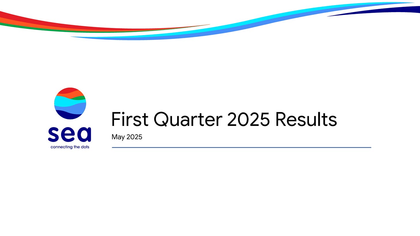 SE Q1 2025 Earnings Report on 5/13/2025