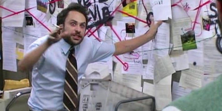 Charlie Day 'Pepe Silvia' Conspiracy Meme: It's Always Sunny | Daily Dot