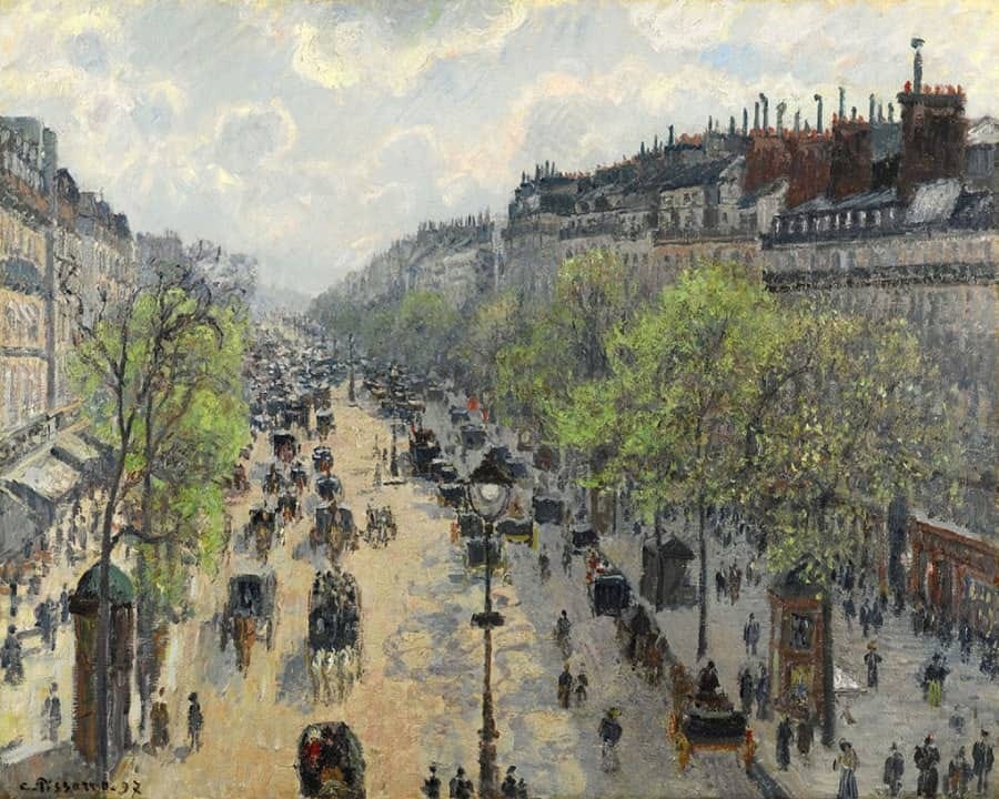 Camille Pissarro - The Boulevard Montmartre