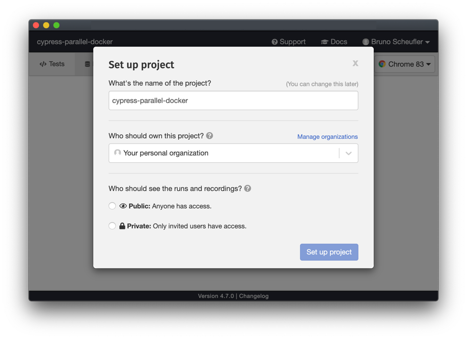 Create project