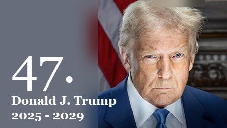 47. President Donald J. Trump. - 47th President of the United States  2025-2029 - Distillery Trail