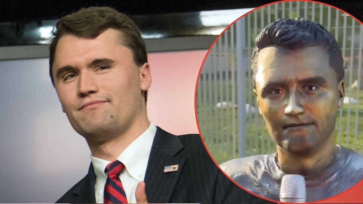 Photo of Charlie Kirk, Monument Photo of Charlie Kirk, Monument