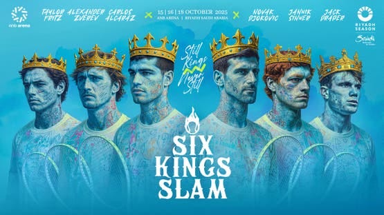 6 من نجوم التنس يخوضون "Six Kings Slam" في موسم الرياض 6 من نجوم التنس يخوضون "Six Kings Slam" في موسم الرياض