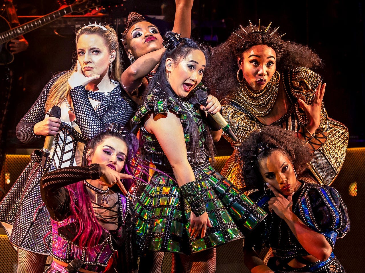 The original Broadway cast of "Six"