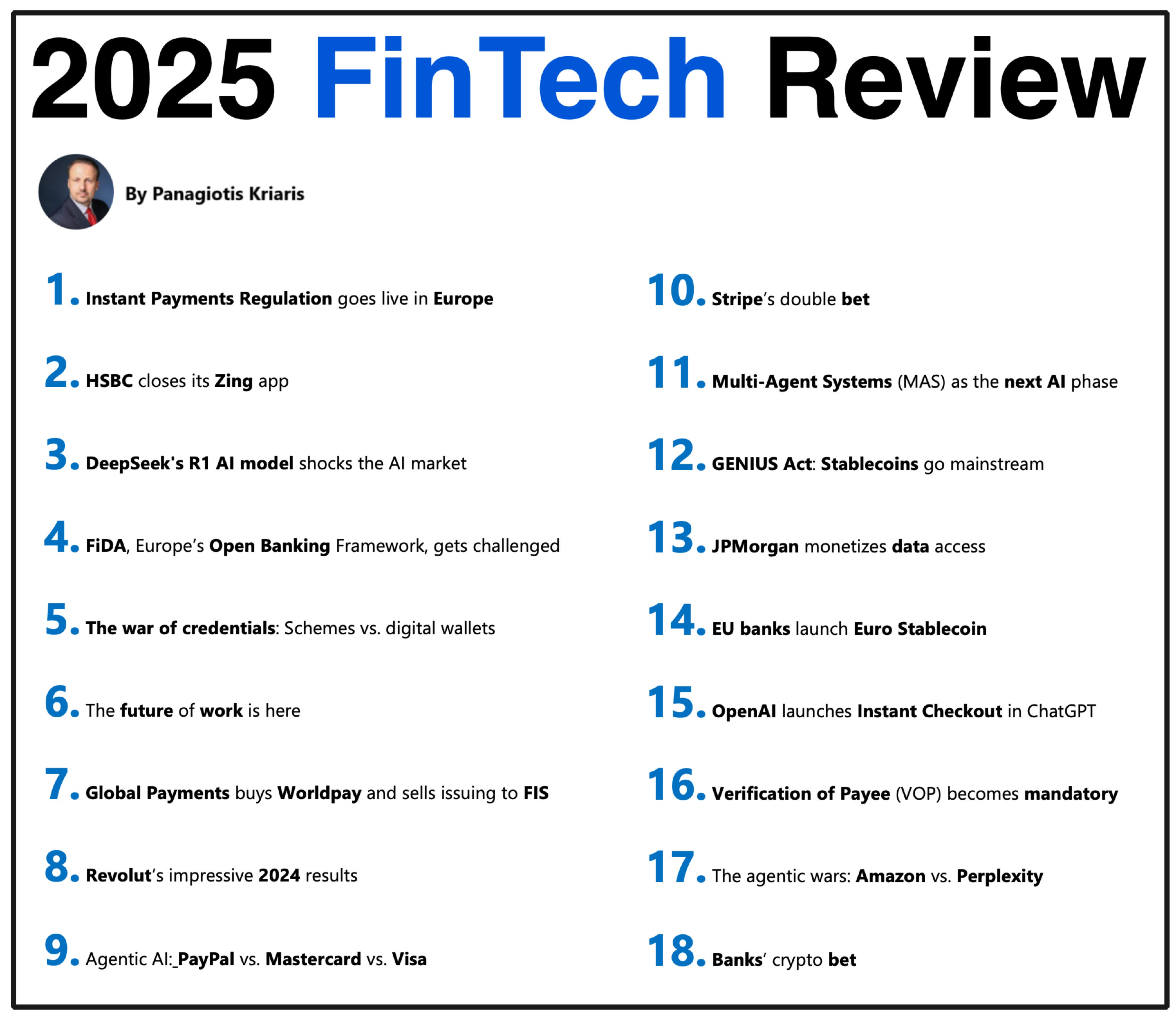1) 2025 FinTech Review 2) How to monetize a SuperApp 3) The AI Bank of ...