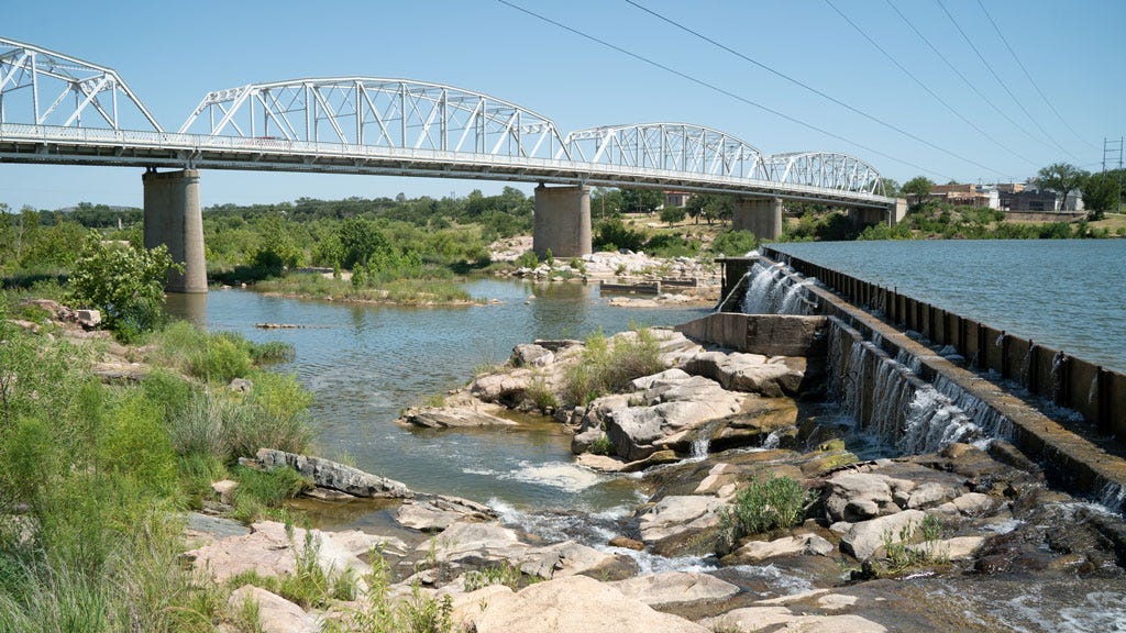 The deep, cool waters of the Llano River at Badu Park are a guaranteed reprieve from the summer heat. Staff photo by Dakota Morrissiey