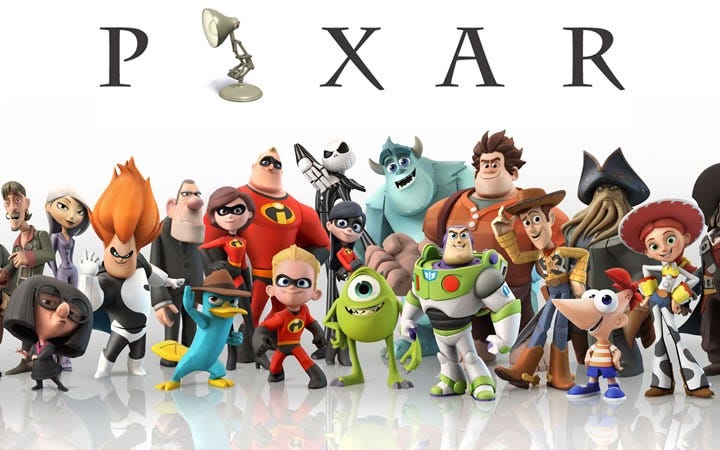 Image of PIXAR characters