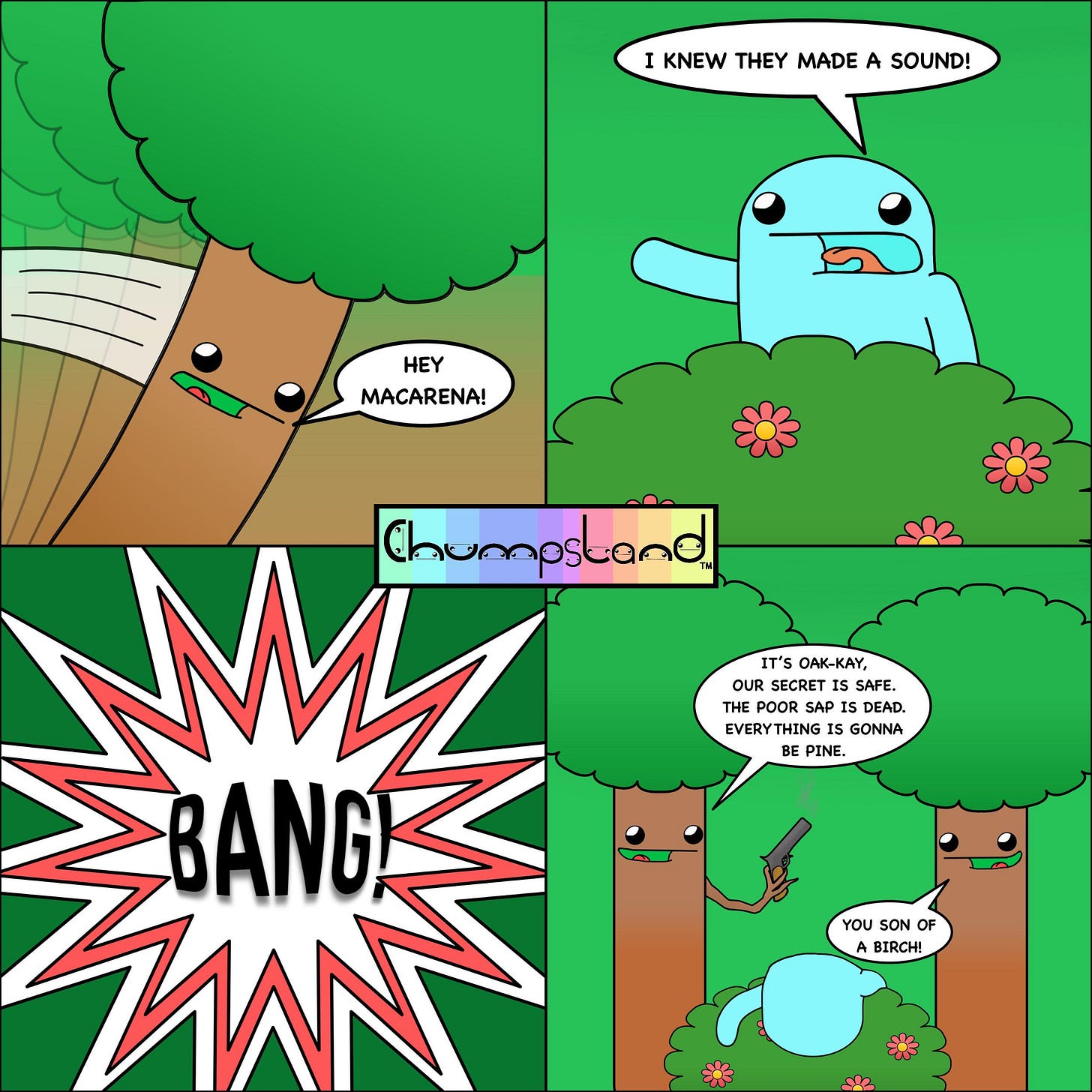If a tree falls in the forest… [OC] : r/puns