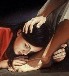 Bow at His feet