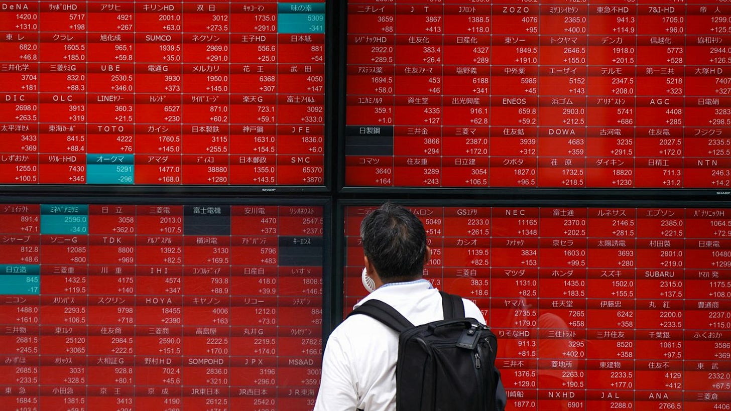Nikkei 225: Japanese stocks rebound from worst crash since 1987 while  global markets are mixed | CNN Business