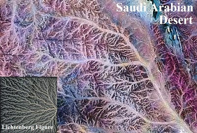 Lichtenberg Figure and Saudi Arabian desert