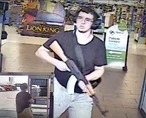 Imagery of recent political violence moments in the US