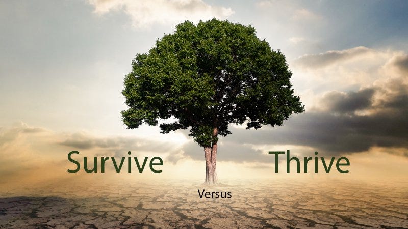 Survive Versus Thrive | Covenant Keepers, Inc.
