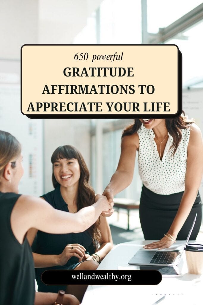 50 Gratitude Affirmations