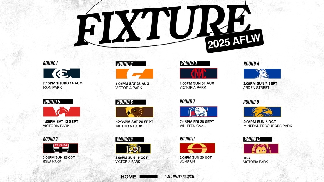 Collingwood's 2025 AFLW fixture revealed