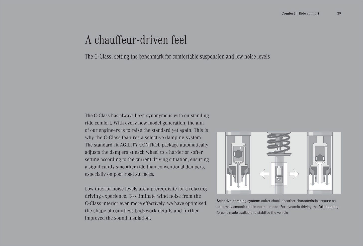 Mercedes W204 C-Class 2009 brochure Agility Control Mercedes W204 C-Class 2009 brochure Agility Control