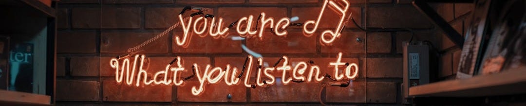 lighted red text signage