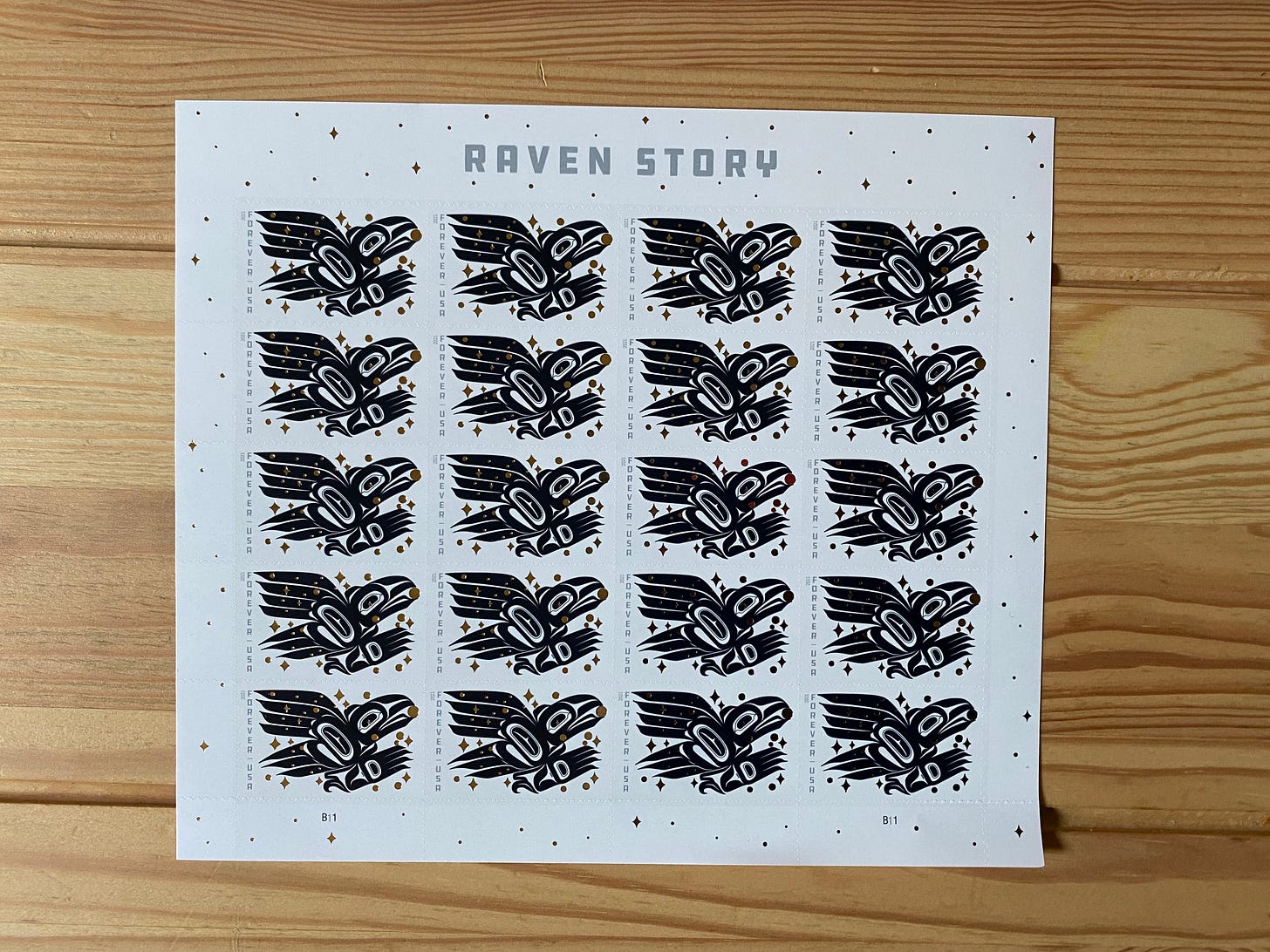 USPS Raven Story stamp