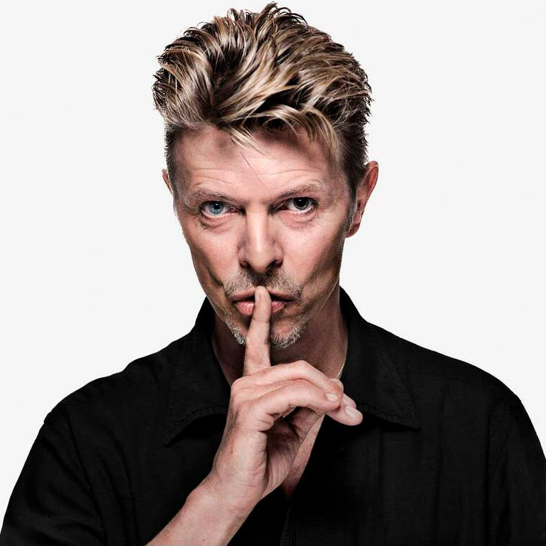David Bowie "Shh - to the front, coloured" by Gavin Evans - Labyrinth Art  Gallery