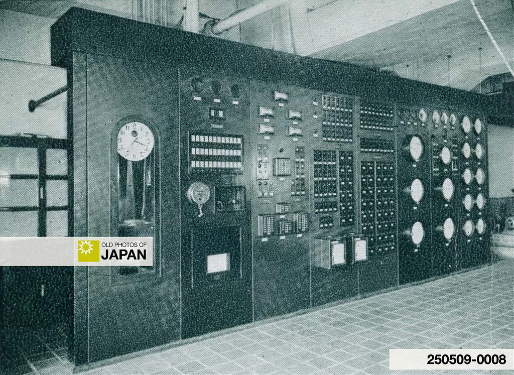 Central monitoring panel at the New Osaka Hotel, ca. 1935