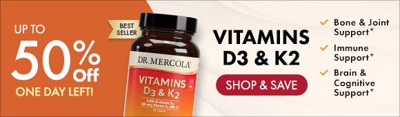 Get up to 50% Off on Vitamins D3 & K2
