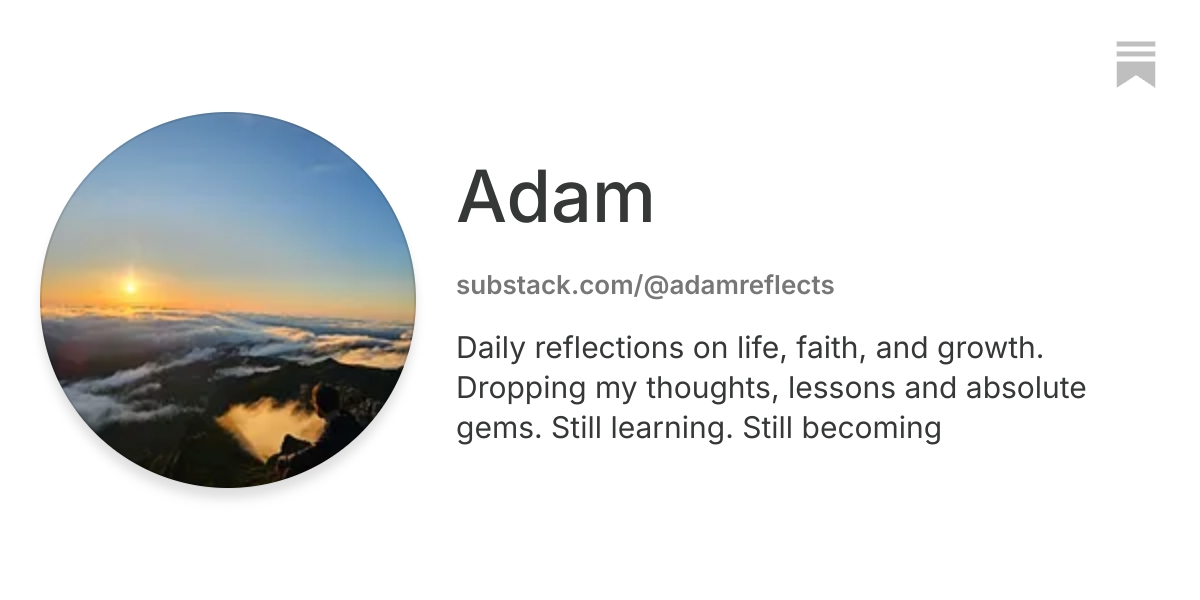 Adam | Substack