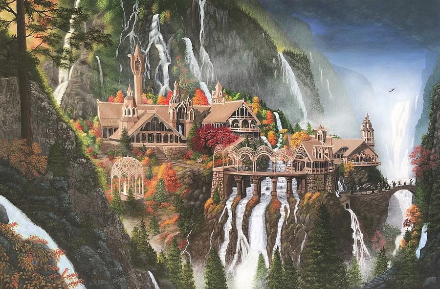 Rivendell Painting by Marlene Little - Fine Art America