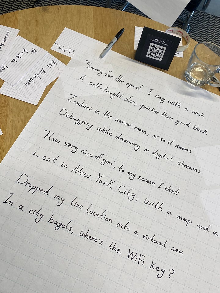 Corporate Poetry Team Building Workshop Amsterdam