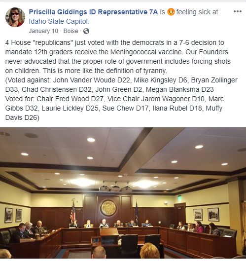 Priscilla Giddings ID Representative 7A Priscilla Giddings ID Representative 7A