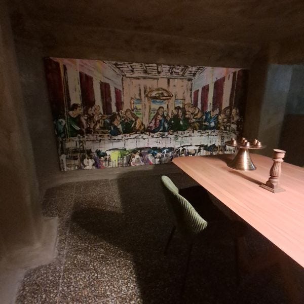 Below ground air-raid shelter