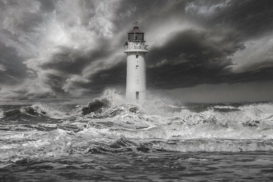 Lighthouse storm by Kevin Elias