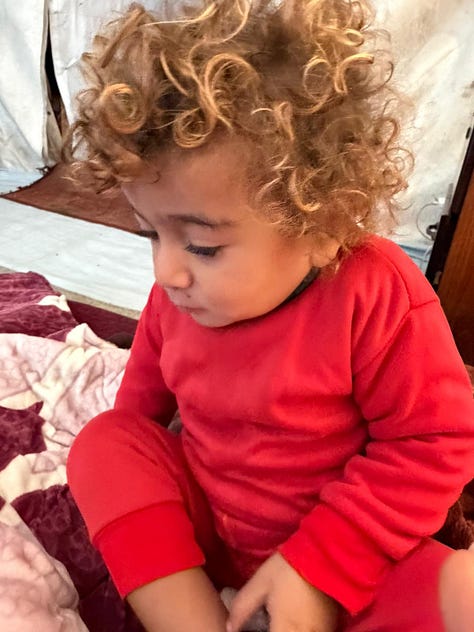 three young children in Gaza