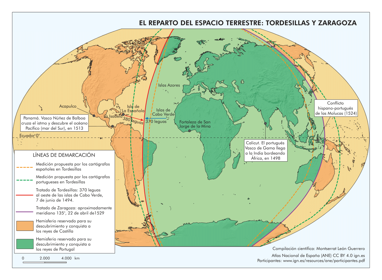 El Tratado de Tordesillas y el Tratado de Zaragoza (1494 - 1529)