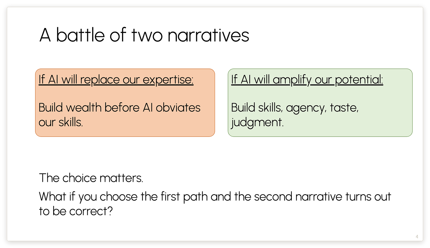 A battle of two narratives A battle of two narratives