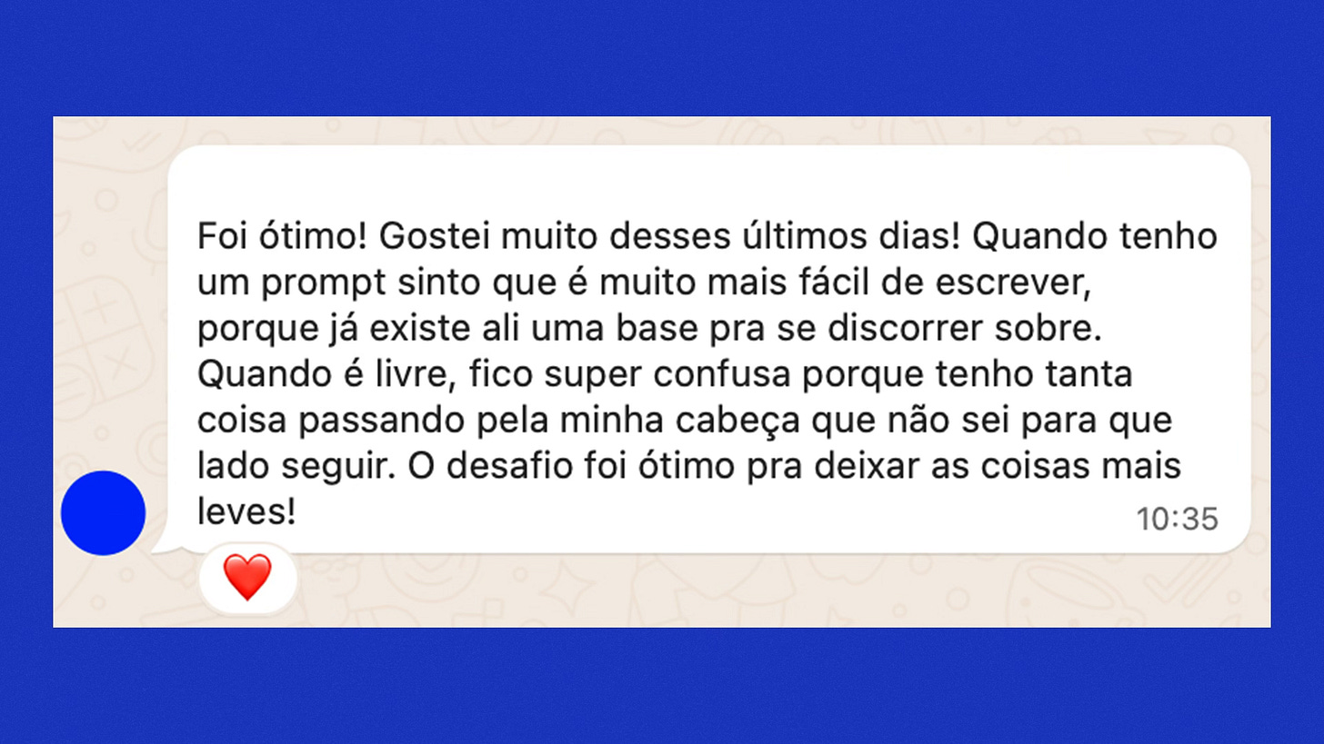 Desafio de escrita - by Tamires Correia - Um Passo, image size:1456x819