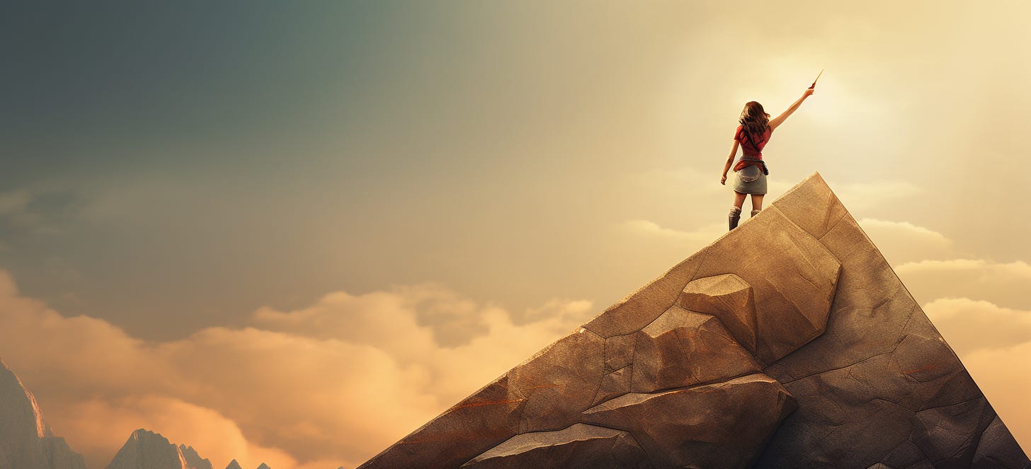 Reaching for channel fit. Image generated by Midjourney AI.