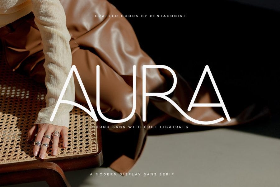 Aura Modern Round Sans Serif Font