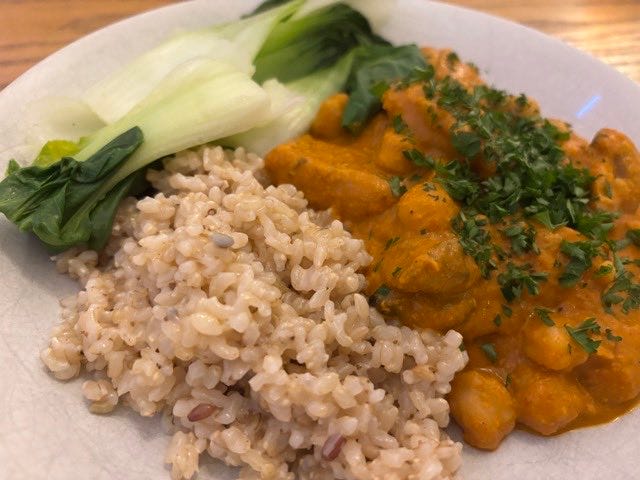 Love the colour of spices laid out - Chicken Curry