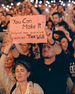 Will Smith's AI altered crowd scene. 