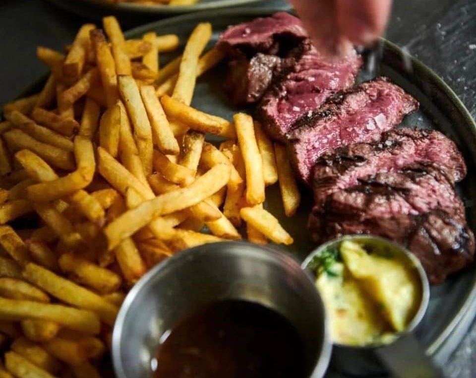 May be an image of steak