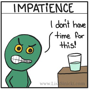 The Glass Is comic essay by Lisa Sinicki