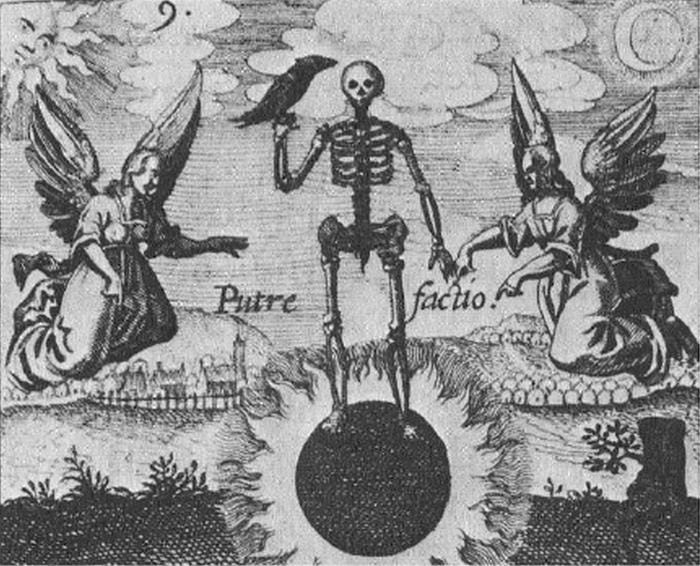 Una raffigurazione della Nigredo e del Sole Nero Una raffigurazione della Nigredo e del Sole Nero
