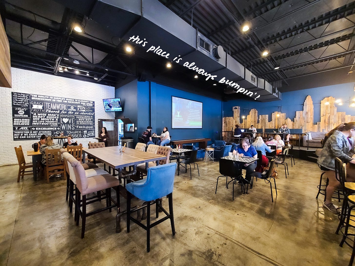 The Collective Cafe indoor seating