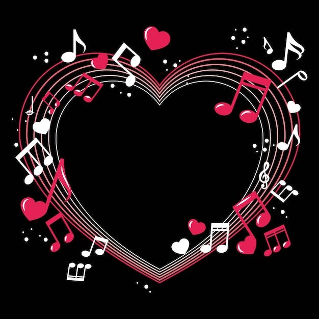 Hand drawn music notes illustration
