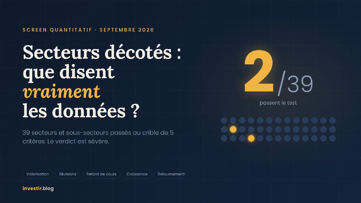 Quels sont les secteurs encore sous-évalués en 2026 ? Quels sont les secteurs encore sous-évalués en 2026 ?