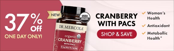 Get 37% Off on Organic Cranberry with PACs